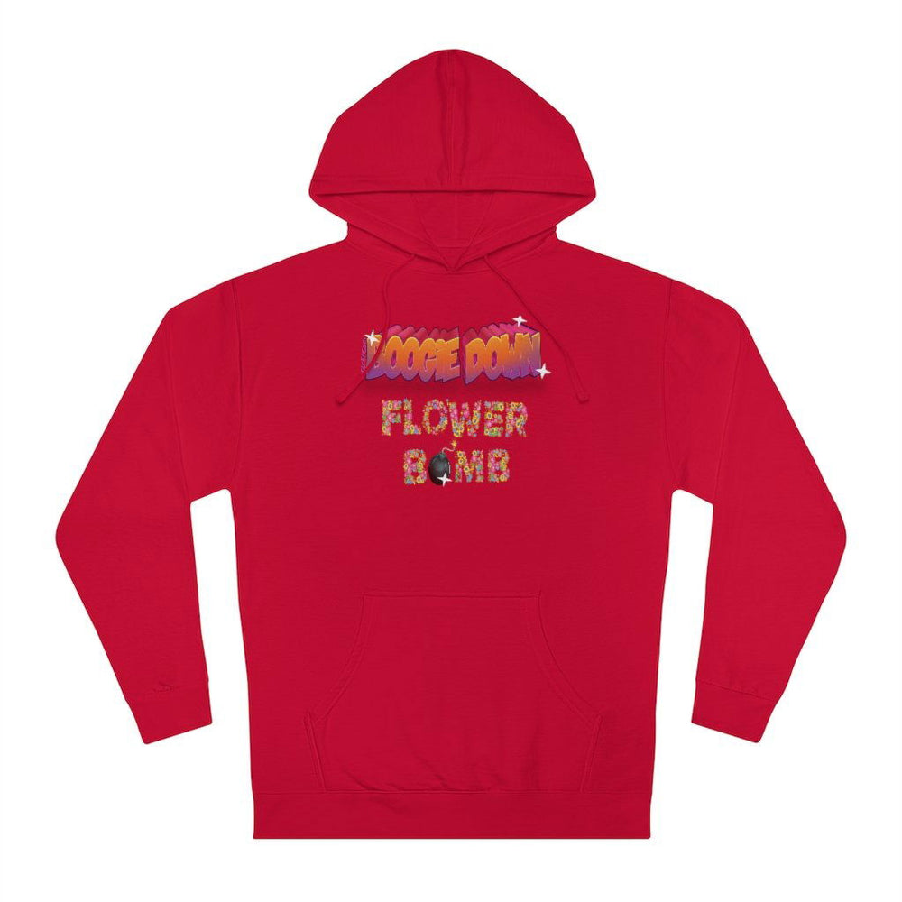 BOOGIE DOWN FLOWER BOMB Hip Hop Unisex Hooded Sweatshirt - PDR LFE XS / Red PDR LFE