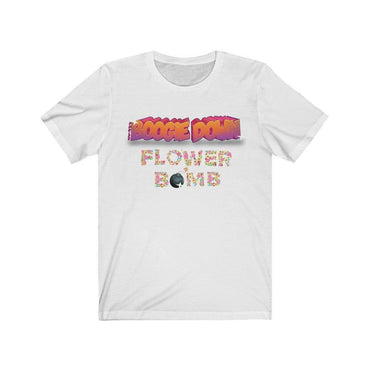 BOOGIE DOWN FLOWER BOMB Unisex Jersey Short Sleeve Tee - PDR LFE White / S PDR LFE