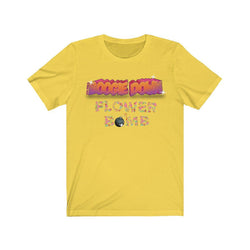 BOOGIE DOWN FLOWER BOMB Unisex Jersey Short Sleeve Tee - PDR LFE Yellow / S PDR LFE