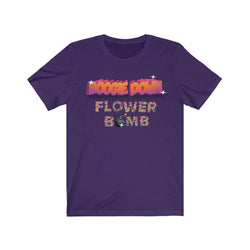 BOOGIE DOWN FLOWER BOMB Unisex Jersey Short Sleeve Tee - PDR LFE Team Purple / S PDR LFE
