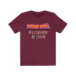 BOOGIE DOWN FLOWER BOMB Unisex Jersey Short Sleeve Tee - PDR LFE Maroon / S PDR LFE