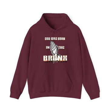 BORN IN THE BRONX Heavy Blend™ Hooded Sweatshirt - PDR LFE Maroon / S PDR LFE