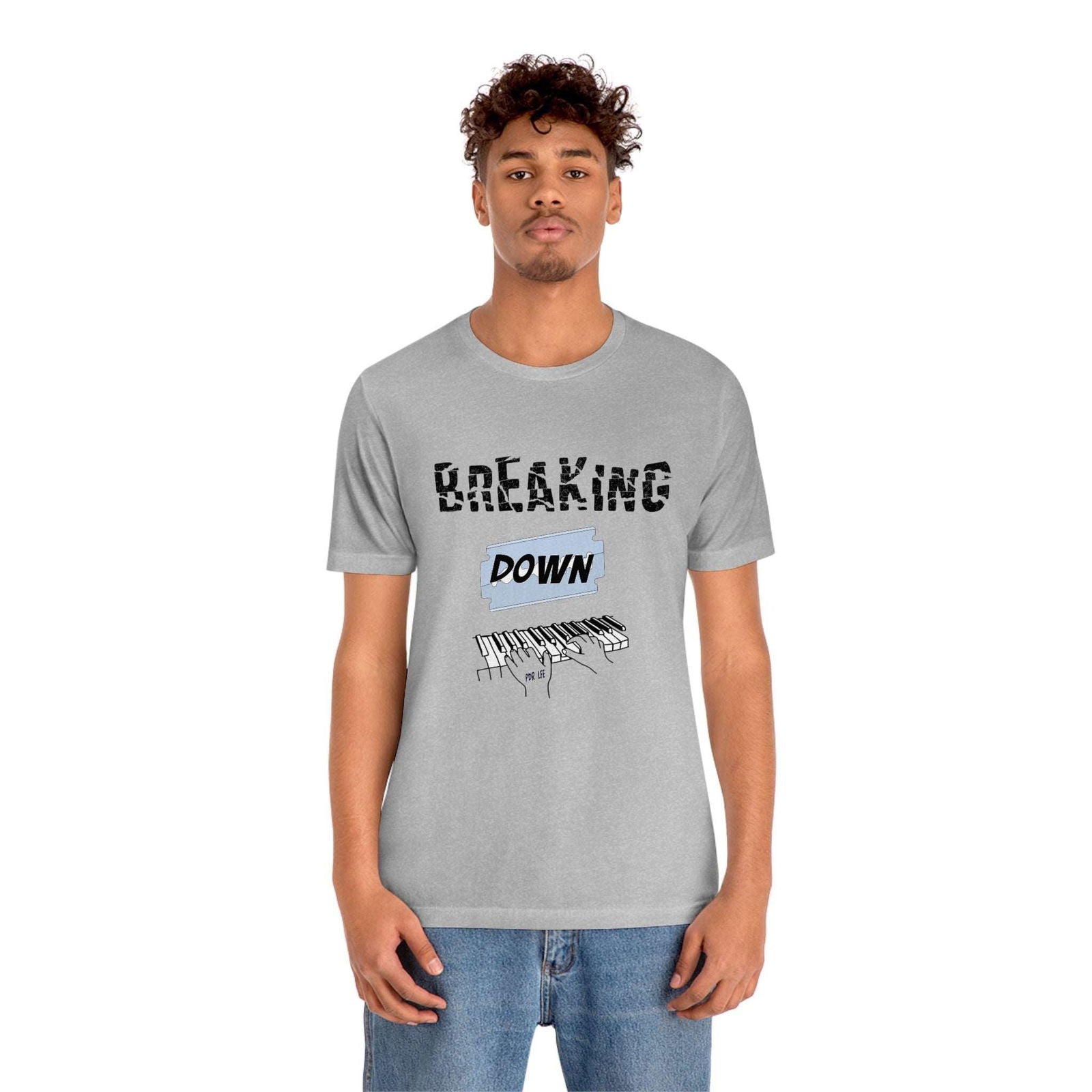 BREAKING DOWN KEYS UNISEX HIP HOP TSHIRT - PDR L.F.E. 