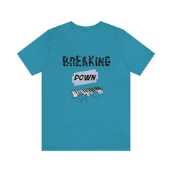 BREAKING DOWN KEYS UNISEX HIP HOP TSHIRT - PDR LFE Aqua / XS PDR LFE