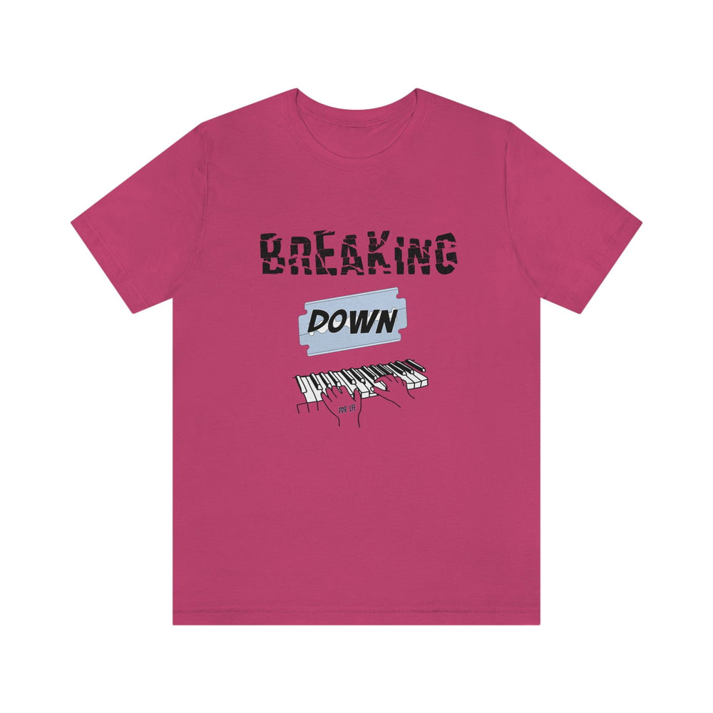 BREAKING DOWN KEYS UNISEX HIP HOP TSHIRT - PDR LFE Berry / XS PDR LFE