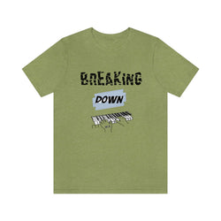 BREAKING DOWN KEYS UNISEX HIP HOP TSHIRT - PDR LFE Heather Green / XS PDR LFE