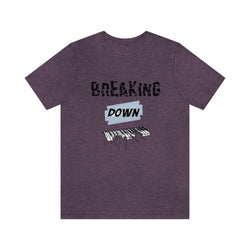 BREAKING DOWN KEYS UNISEX HIP HOP TSHIRT - PDR LFE Heather Team Purple / XS PDR LFE