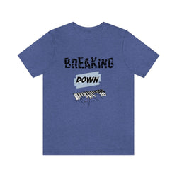 BREAKING DOWN KEYS UNISEX HIP HOP TSHIRT - PDR LFE Heather True Royal / XS PDR LFE
