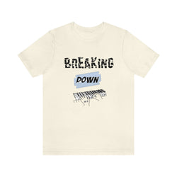 BREAKING DOWN KEYS UNISEX HIP HOP TSHIRT - PDR LFE Natural / XS PDR LFE
