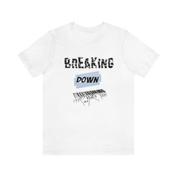 BREAKING DOWN KEYS UNISEX HIP HOP TSHIRT - PDR LFE White / XS PDR LFE