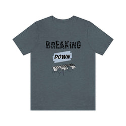 BREAKING DOWN KEYS UNISEX HIP HOP TSHIRT - PDR LFE Heather Slate / XS PDR LFE