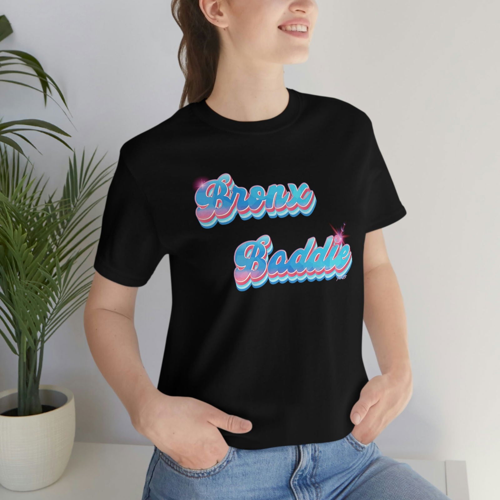 BRONX BADDIE GLOW HIP HOP FEMALE Short Sleeve Tee - PDR LFE Black / XS PDR LFE