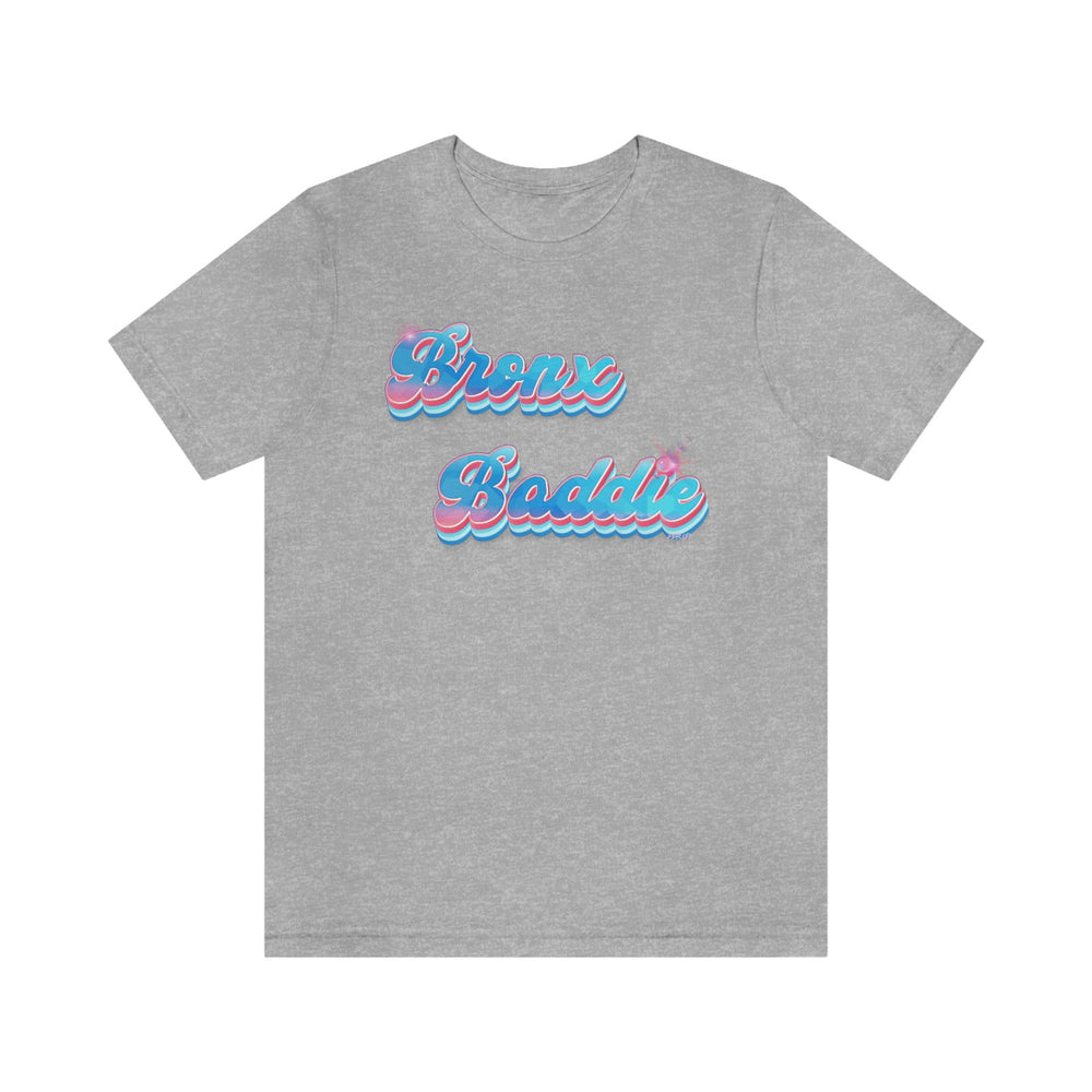 BRONX BADDIE GLOW HIP HOP FEMALE Short Sleeve Tee - PDR LFE Athletic Heather / XS PDR LFE