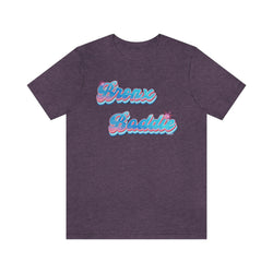 BRONX BADDIE GLOW HIP HOP FEMALE Short Sleeve Tee - PDR LFE Heather Team Purple / XS PDR LFE