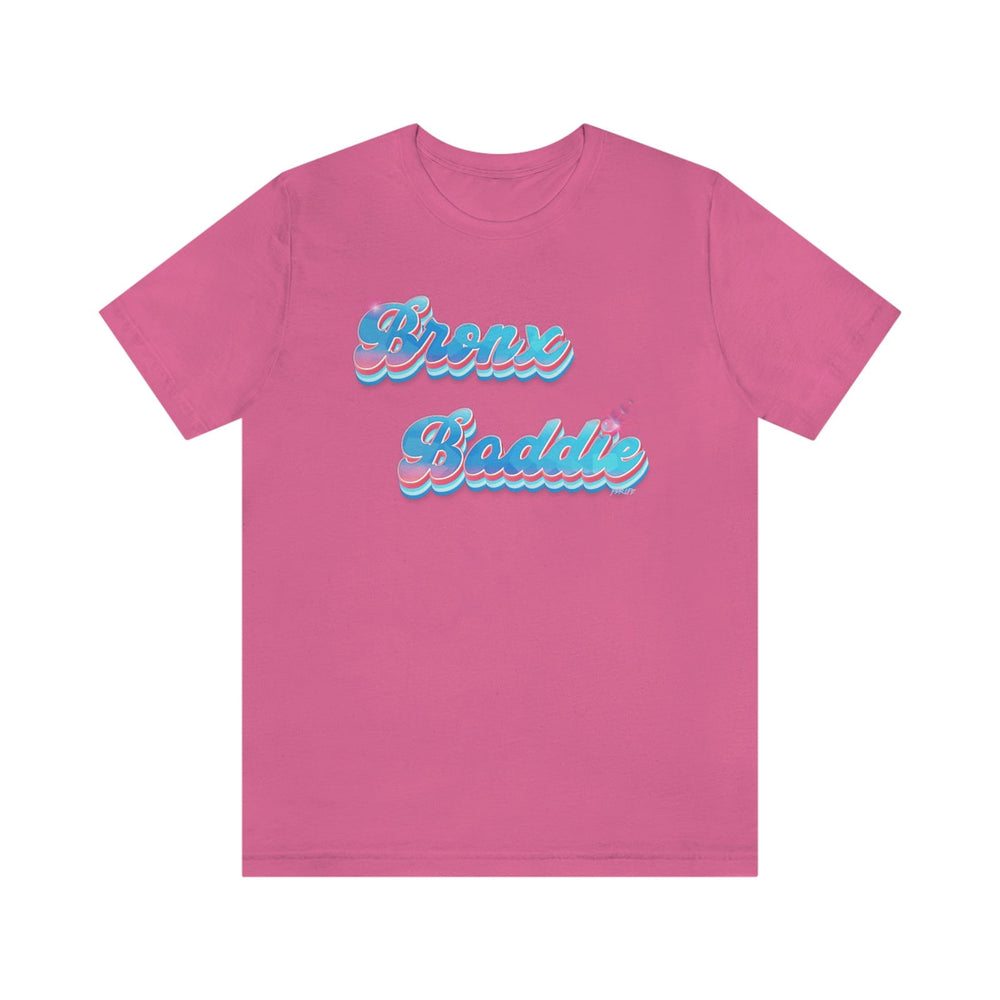 BRONX BADDIE GLOW HIP HOP FEMALE Short Sleeve Tee - PDR LFE Charity Pink / XS PDR LFE