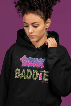 BRONX BADDIE Hip Hop Unisex Hooded Sweatshirt - PDR LFE XS / Mint PDR LFE