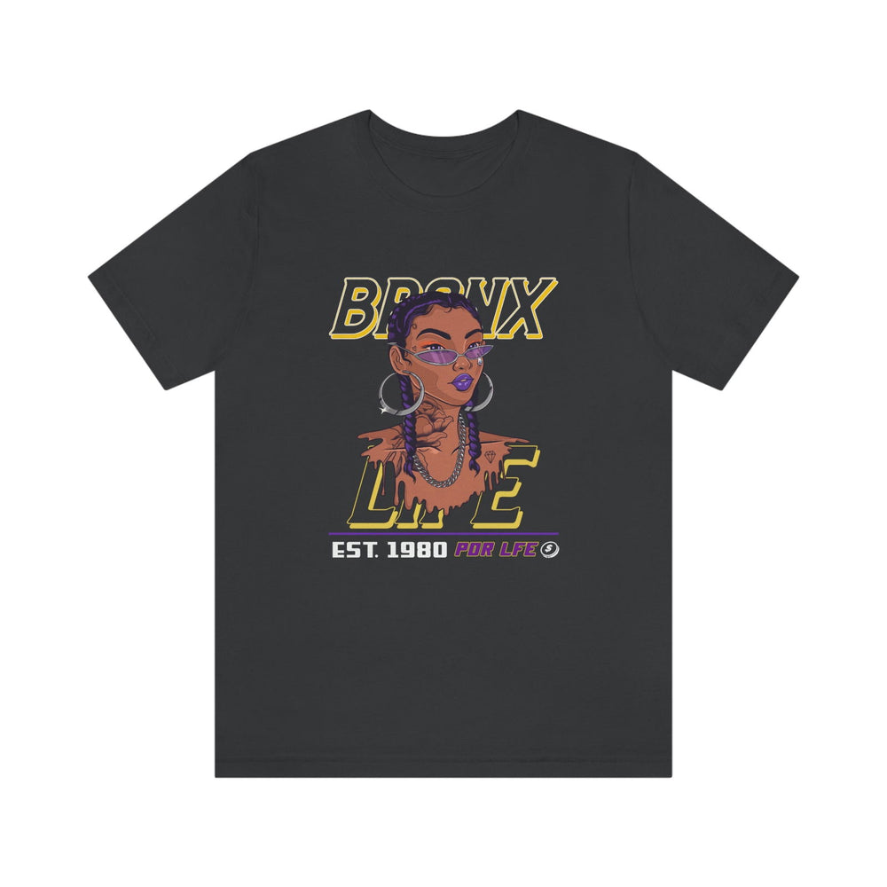 BRONX LIFE FEMALE HIP HOP Short Sleeve Tee - PDR LFE Dark Grey / S PDR LFE