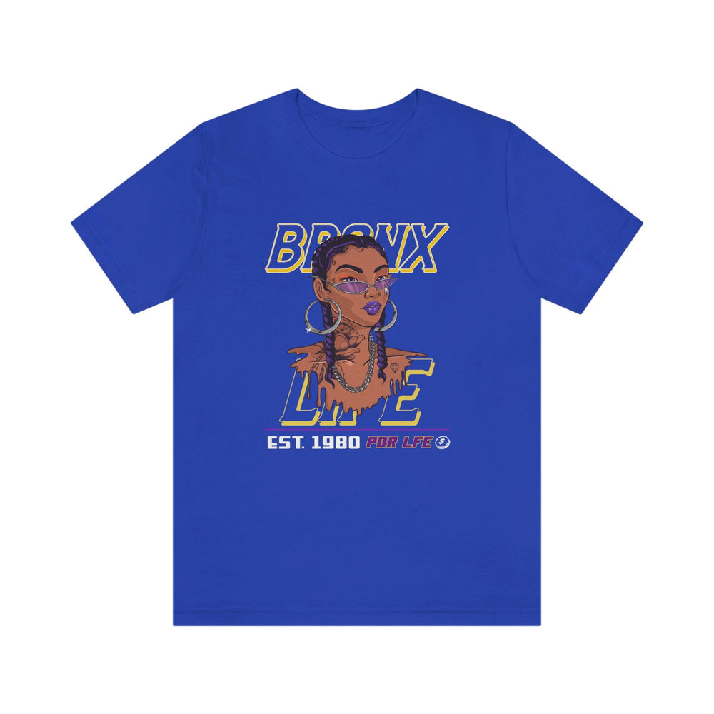 BRONX LIFE FEMALE HIP HOP Short Sleeve Tee - PDR LFE True Royal / S PDR LFE