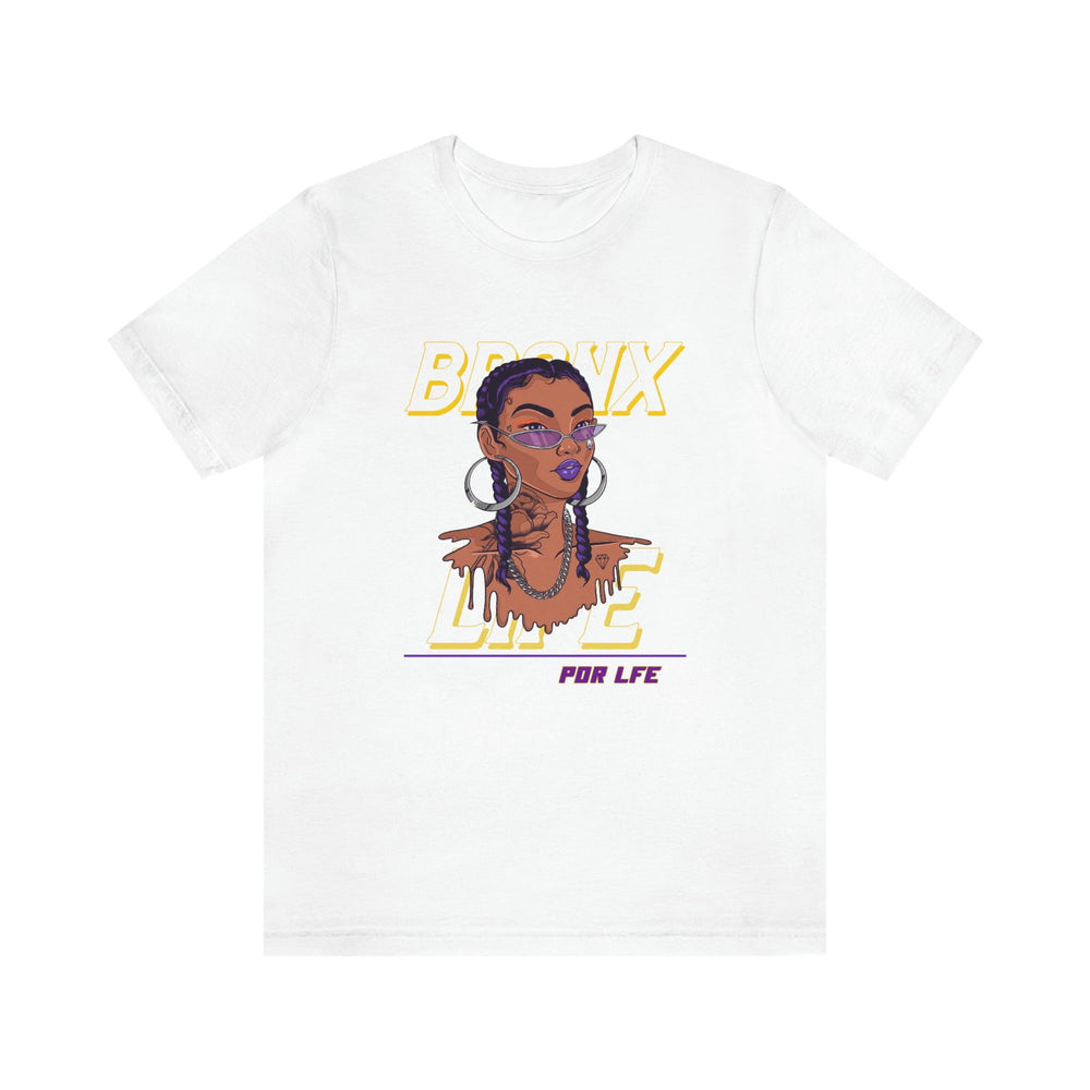 BRONX LIFE FEMALE HIP HOP Short Sleeve Tee - PDR LFE White / S PDR LFE