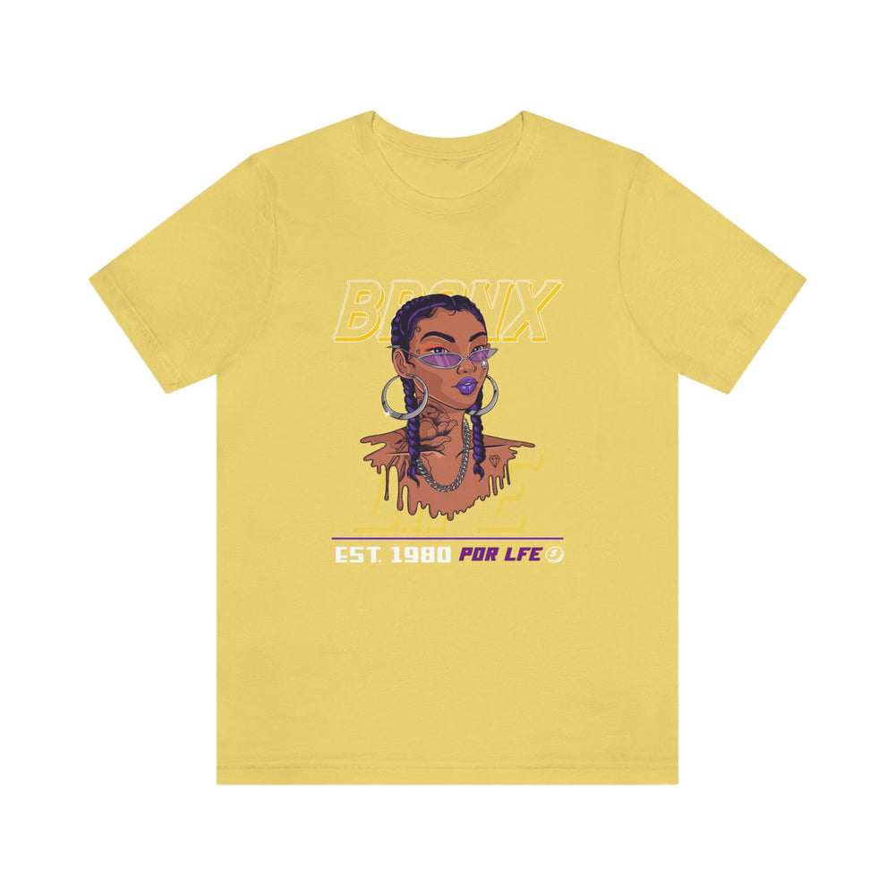 BRONX LIFE FEMALE HIP HOP Short Sleeve Tee - PDR LFE Yellow / S PDR LFE