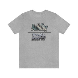 BUILDING OVER BEEFIN HIP HOP Jersey Short Sleeve Tee - PDR LFE Athletic Heather / S PDR LFE