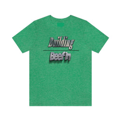 BUILDING OVER BEEFIN HIP HOP Jersey Short Sleeve Tee - PDR LFE Heather Kelly / S PDR LFE