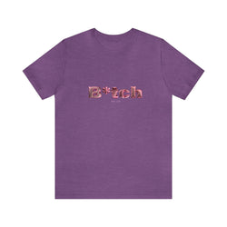 B*TCH HIP HOP Short Sleeve Tee - PDR LFE Heather Team Purple / S PDR LFE