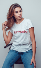 B*TCH HIP HOP Short Sleeve Tee - PDR LFE Black / S PDR LFE