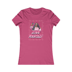 Berry Pink t-shirt with graphic design and text on a white background