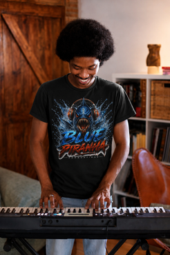 Blue Piranha Productions Short Sleeve Hip Hop T-Shirt