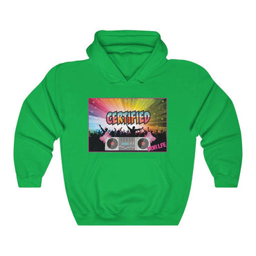 CERTIFIED FEMALE DJ Unisex Heavy Blend™ Hooded Sweatshirt - PDR LFE Irish Green / S PDR LFE