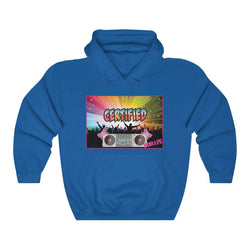 CERTIFIED FEMALE DJ Unisex Heavy Blend™ Hooded Sweatshirt - PDR LFE Royal / S PDR LFE