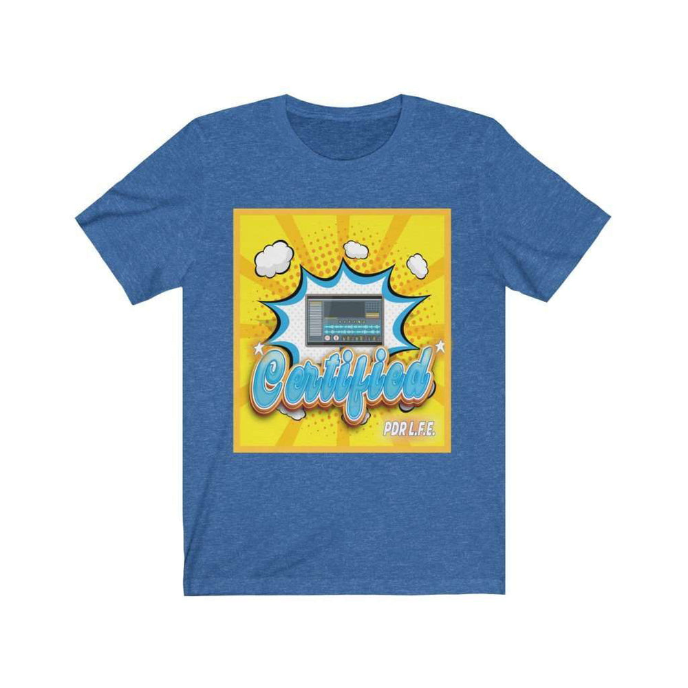 CERTIFIED PRODUCER Unisex Jersey Short Sleeve Tee - PDR LFE Heather True Royal / S PDR LFE