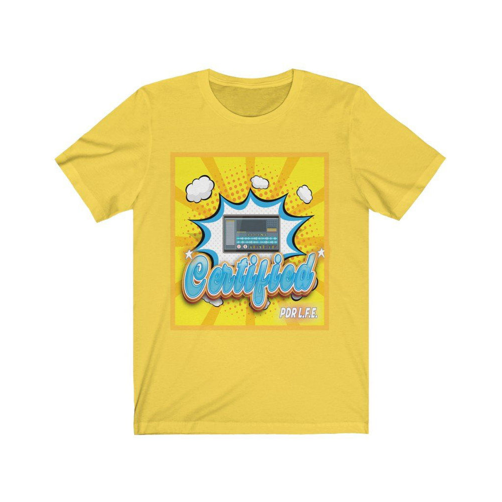 CERTIFIED PRODUCER Unisex Jersey Short Sleeve Tee - PDR LFE Yellow / S PDR LFE
