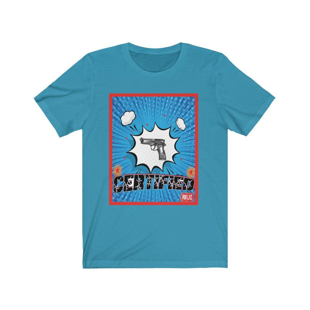CERTIFIED SHOOTA Unisex Jersey Short Sleeve Tee - PDR LFE Aqua / S PDR LFE