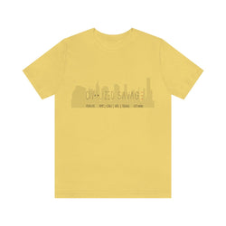 CIVILIZED SAVAGE Hip Hop Unisex Jersey Short Sleeve Tee - PDR LFE Yellow / S PDR LFE