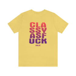 CLASSY ASF FEMALES HIP HOP TSHIRT - PDR LFE Yellow / XS PDR LFE