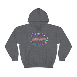 CONTENT CREATOR Heavy Blend™ Female Hooded Sweatshirt - PDR LFE Dark Heather / S PDR LFE