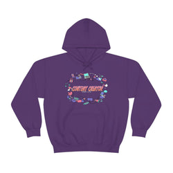 CONTENT CREATOR Heavy Blend™ Female Hooded Sweatshirt - PDR LFE Purple / S PDR LFE
