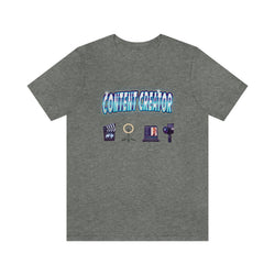 CONTENT CREATOR MALE HIP HOP Short Sleeve Tee - PDR LFE Deep Heather / XS PDR LFE
