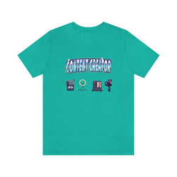 CONTENT CREATOR MALE HIP HOP Short Sleeve Tee - PDR LFE Teal / XS PDR LFE