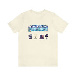 CONTENT CREATOR MALE HIP HOP Short Sleeve Tee - PDR LFE Natural / XS PDR LFE
