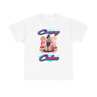 CRAZY CAKES Hip Hop Heavy Cotton Tee - PDR LFE White / S PDR LFE