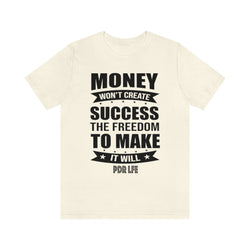 CREATE SUCCESS MENS HIP HOP TSHIRT - PDR LFE Natural / S PDR LFE