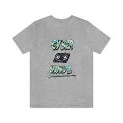 CYBER VINYL HIP HOP Short Sleeve Tee - PDR LFE Athletic Heather / XS PDR LFE