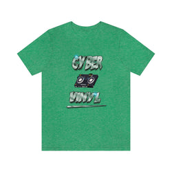 CYBER VINYL HIP HOP Short Sleeve Tee - PDR LFE Heather Kelly / XS PDR LFE