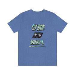CYBER VINYL HIP HOP Short Sleeve Tee - PDR LFE Heather Columbia Blue / XS PDR LFE