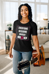 DESERVE MUSIC FEMALE Unisex Jersey Short Sleeve Tee - PDR LFE Heather Red / S PDR LFE