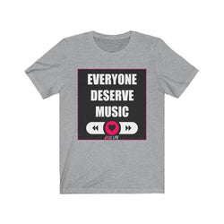 DESERVE MUSIC FEMALE Unisex Jersey Short Sleeve Tee - PDR LFE Athletic Heather / S PDR LFE