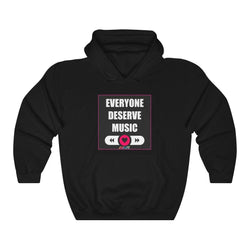DESERVE MUSIC Unisex Heavy Blend™ Hooded Sweatshirt - PDR LFE Black / S PDR LFE